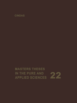 cover image of Masters Theses in the Pure and Applied Sciences